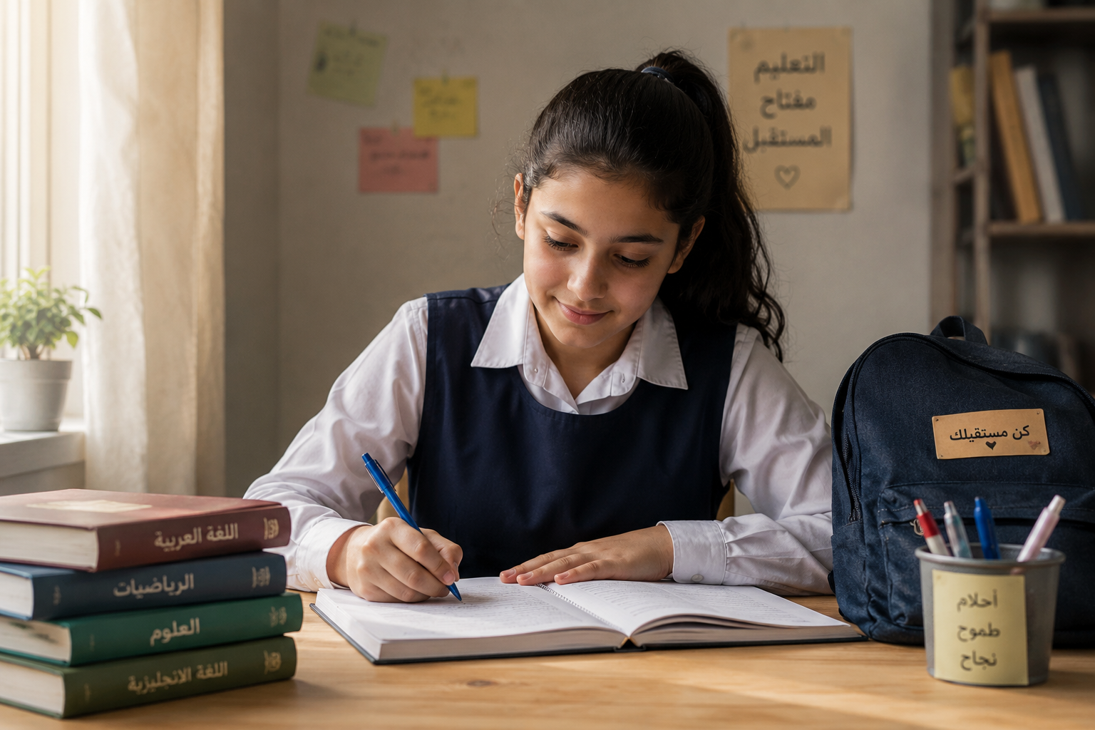 أحد المستفدين من برنامج الكفالات التعليمية