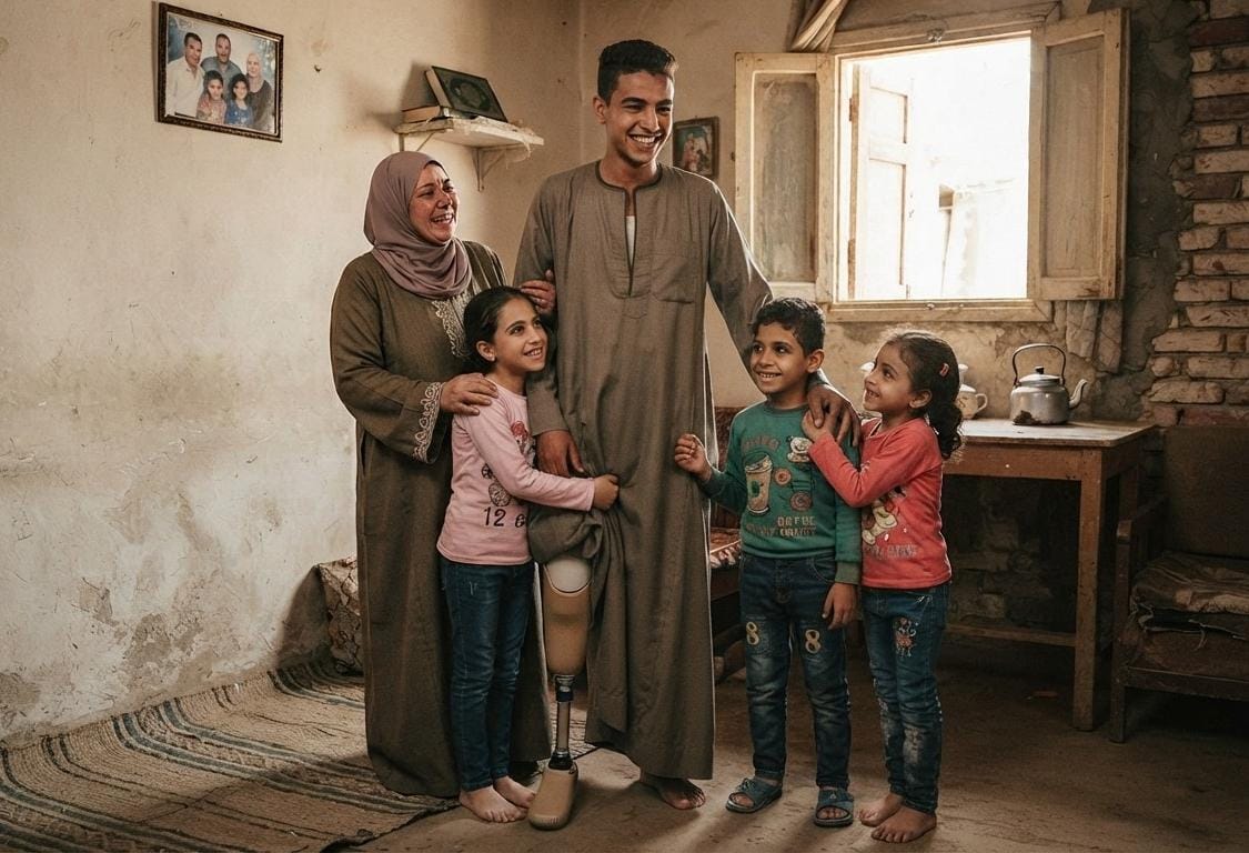 أحد المستفدين من برنامج الأجهزة الطبية